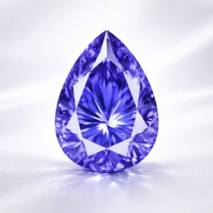 Glass Tanzanite Gemstone, Pear